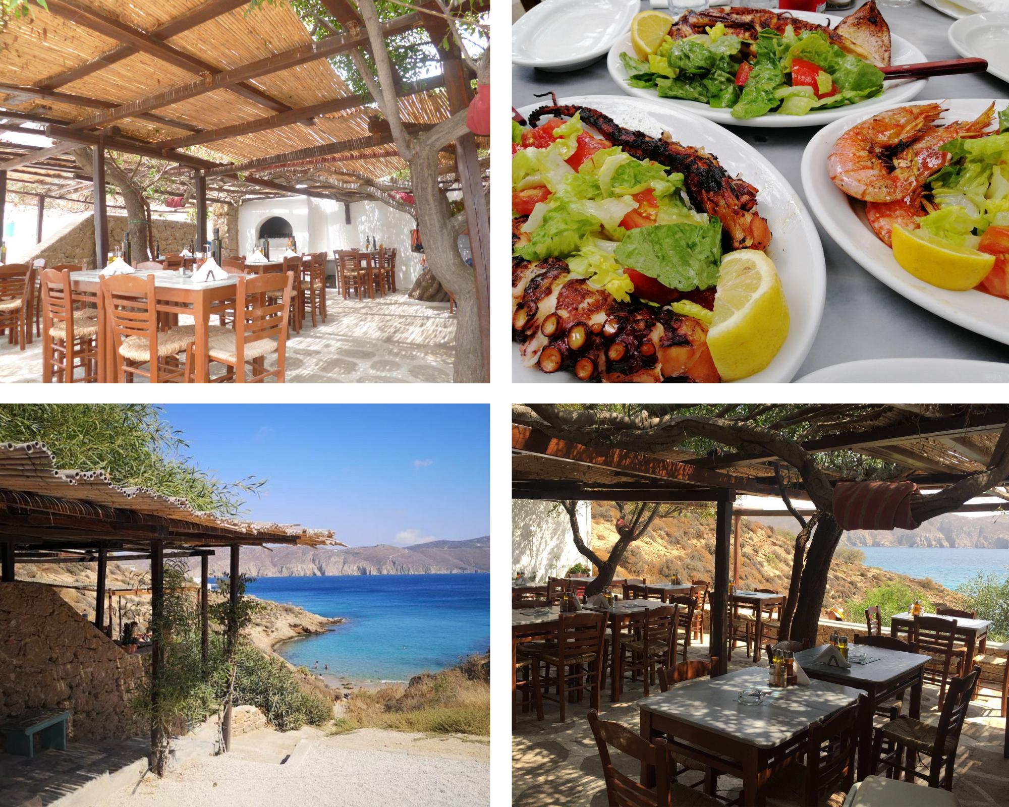 Kiki's Taverna, Agios Sostis Beach